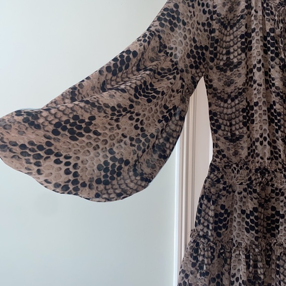 Tan and black dress size large - Picture 3 of 7